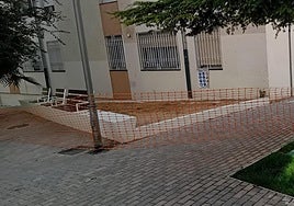 La zona donde la Junta va a realizar la actuación para intentar acabar con las filtraciones.