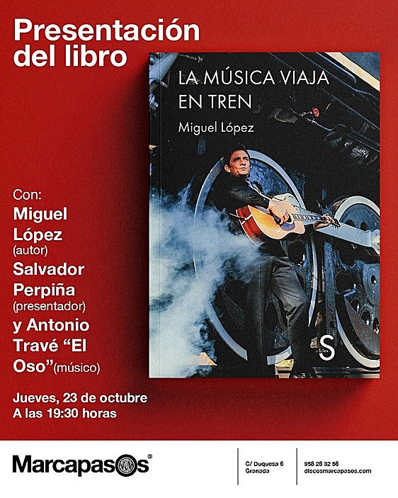 Granada acoge este jueves la presentación del libro 'La música viaja en tren'