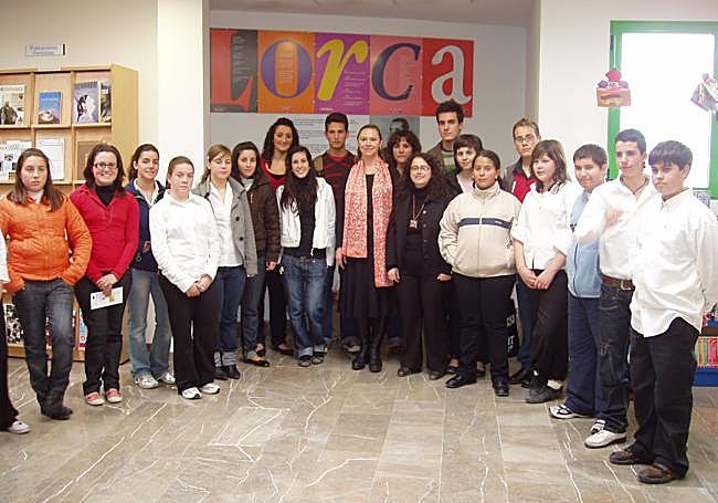 Con Laura García Lorca.
