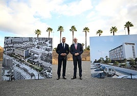 Francis Rodríguez y Pedro Mercado en el acto de este miércoles.