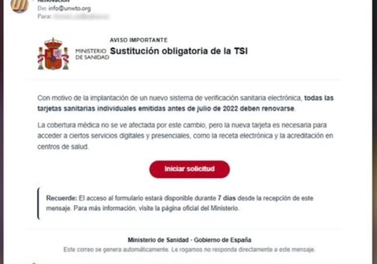 Alertan desde Granada de una estafa por tu tarjeta sanitaria que afecta a toda España: «Elimínalo»