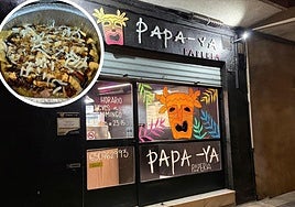 Fachada de Papa-Ya, negocio de patatas asadas ubicado en Ogíjares.