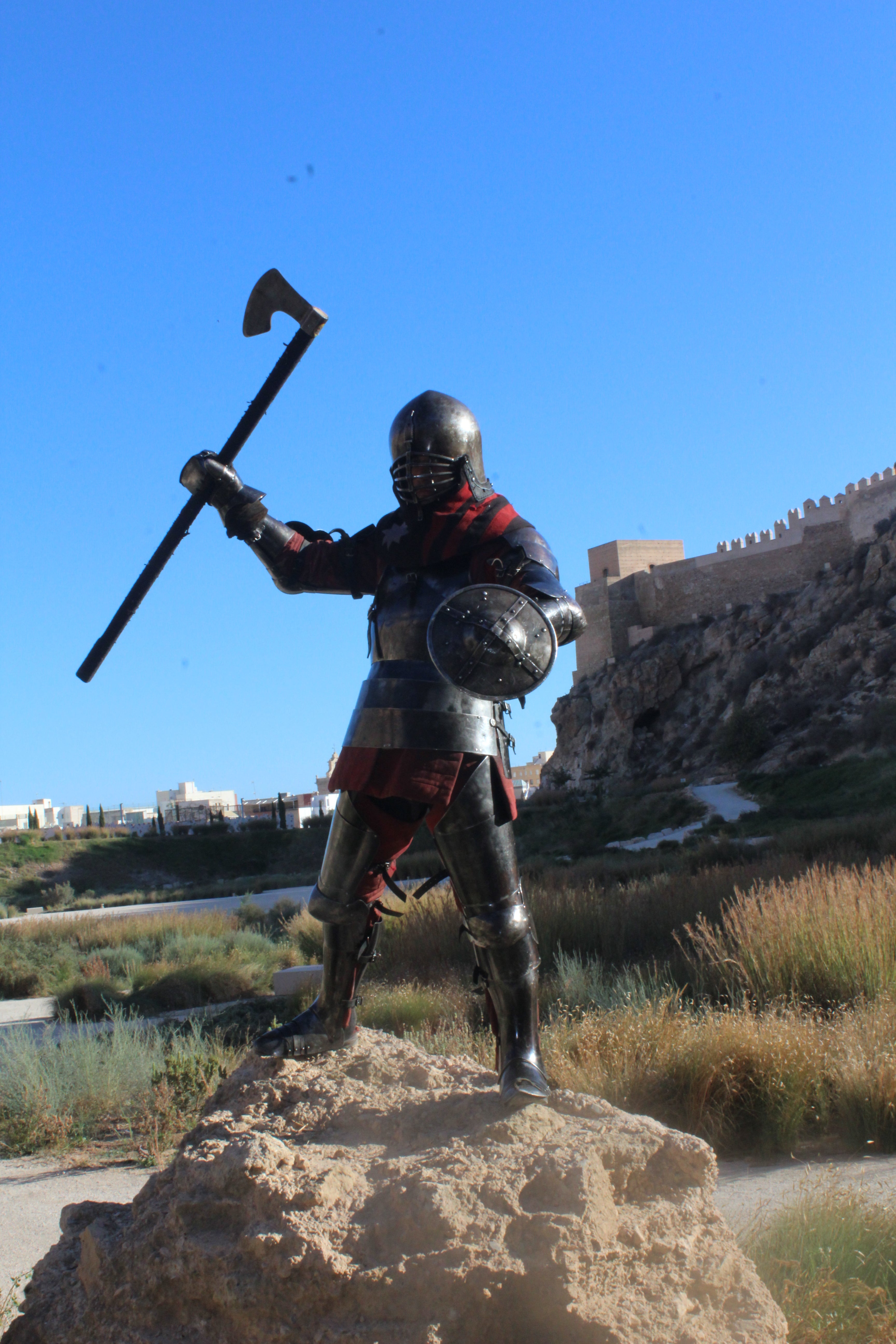 La entrevista a Miguel Ángel Gómez, luchador medieval, en imágenes