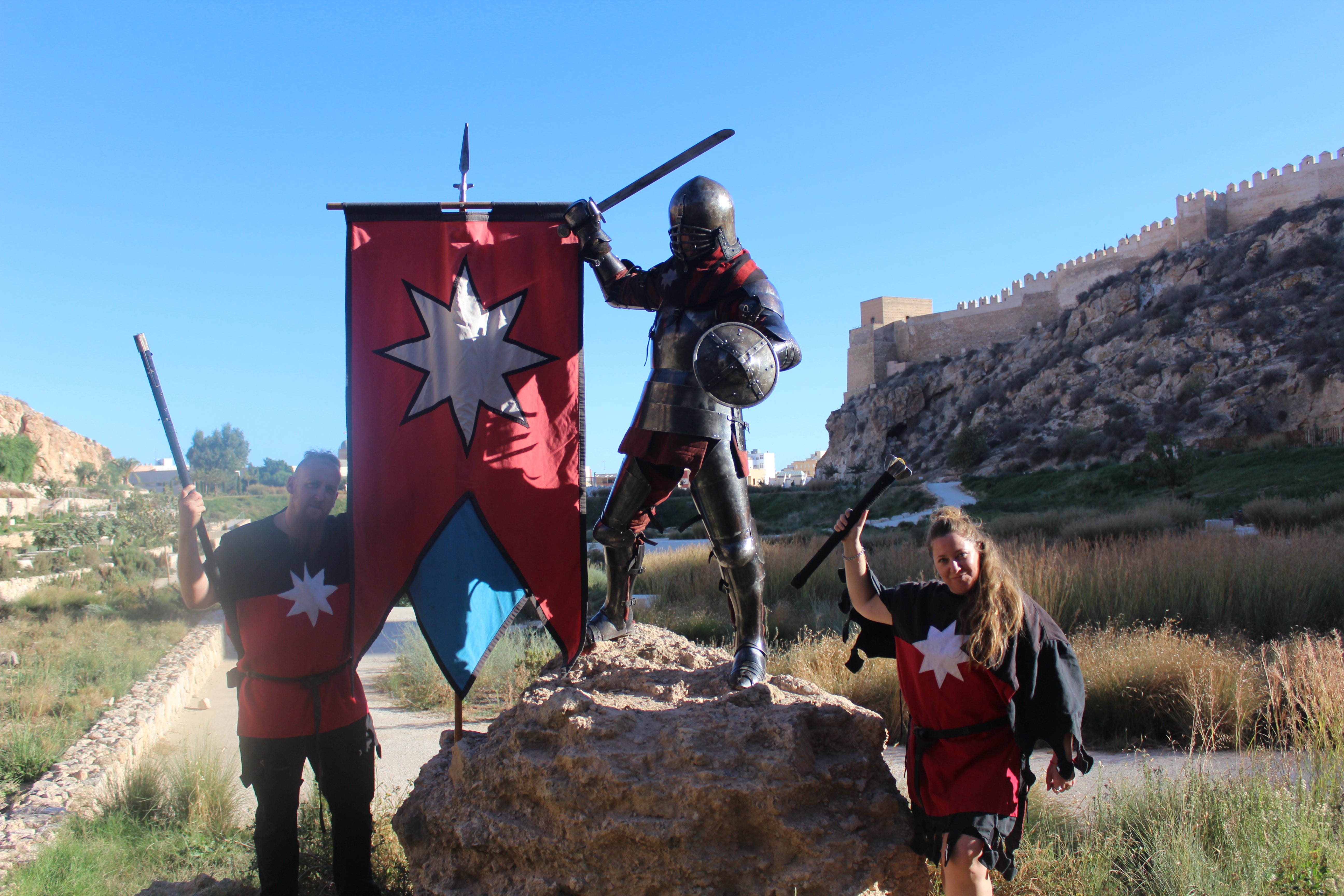 La entrevista a Miguel Ángel Gómez, luchador medieval, en imágenes