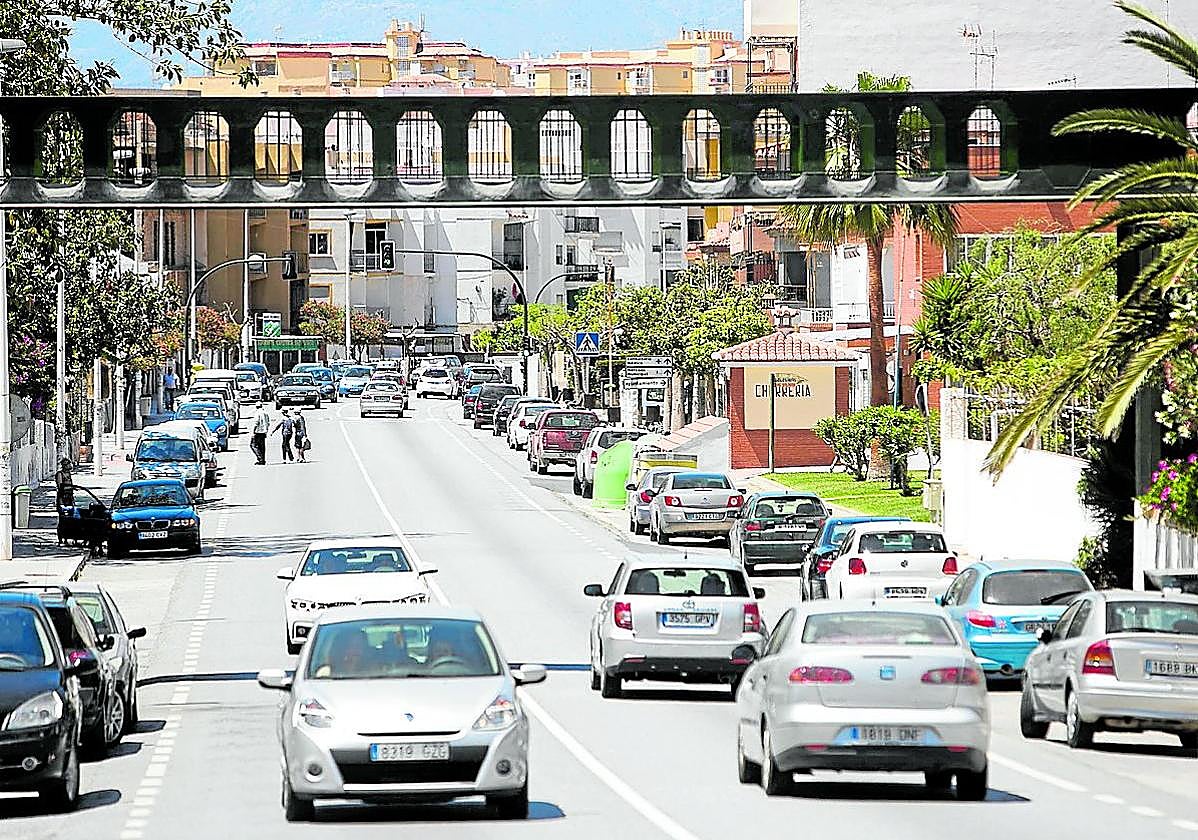 Fotografía de archivo de la carretera N-340 a su paso por Torrenueva Costa.