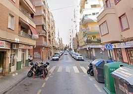 Calle donde se encuentra el piso de estudiantes de la joven fallecida.