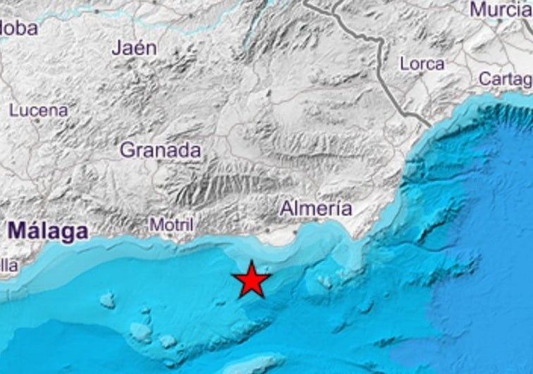 Un terremoto de magnitud 4,2 y epicentro en el Mar de Alborán se deja sentir en Granada y Almería