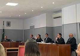 Primera sesión de la vista oral en la Audiencia Provincial.