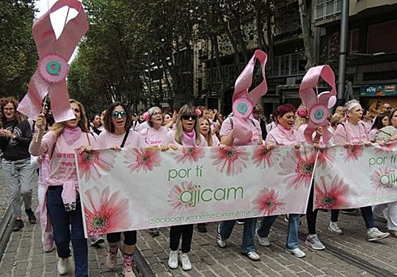 Marcha organizada por Ajicam el pasado 26 de octubre en Jaén.