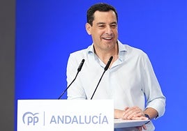 El Presidente del PP-A y de la Junta, Juanma Moreno