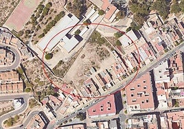 Área en la que se instalará el huerto urbano.