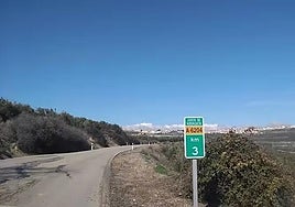 Imagen de archivo de la carretera A-6204 (Villacarrillo-Mogón).