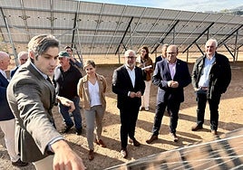 Inauguración de la planta fotovoltaica en Bélmez de la Moraleda.