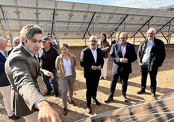 Inauguración de la planta fotovoltaica en Bélmez de la Moraleda.