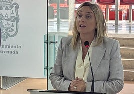 Marifrán Carazo en rueda de prensa este jueves