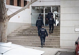 Registros en la sede de la Policía Local el pasado mes de febrero.