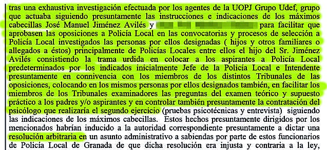 Extractos de las actuaciones que integran la instrucción. Después de nueve meses se ha levantado el secreto de sumario.