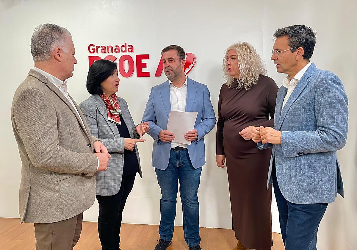 Ismael Padilla junto a Villegas, Santaella, Almón y Cuenca