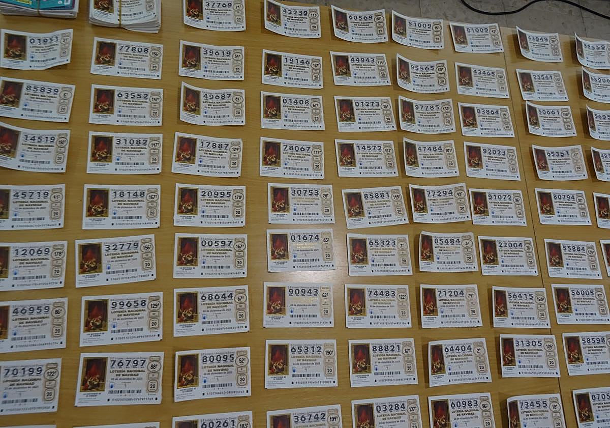 Imagen principal - Parte del material intervenido.