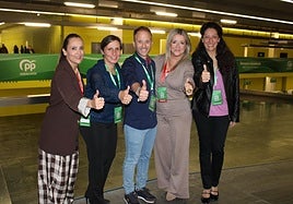 Maribel Lozano, Soledad Aranda, Erik Domínguez, Elena González y Ana Belén Mata.