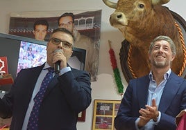 Alejandro Granados y Manuel Escribano, en el acto del Rincón de Lydia.