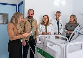 Visita de la delegada de Salud al hospital.