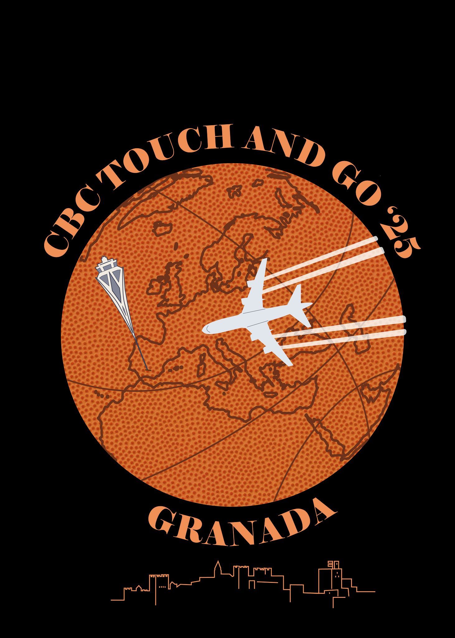 Cartel del Campeonato de Europa de controladores aéreos que se disputa en Granada.