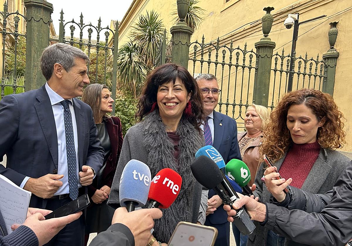 La ministra de Igualdad, Ana Redondo, en su comparecencia en Granada.