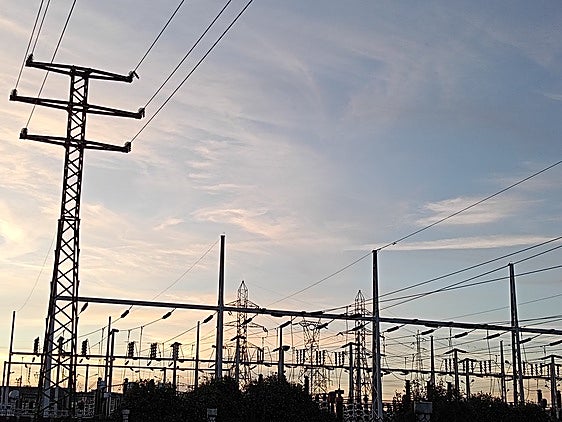 Subestación eléctrica en el municipio sevillano de Valencina de la Concepción.