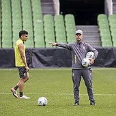 José Alberto, durante una sesión en los Campos de Sport.