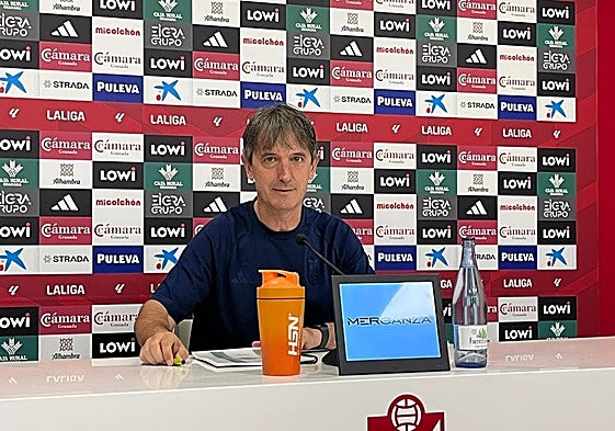 Pacheta, durante la rueda de prensa.