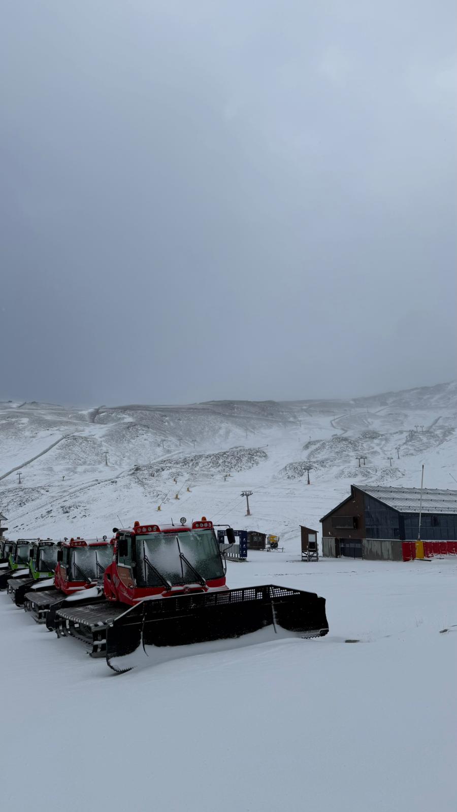 Las imágenes de la nevada en la Sierra por la borrasca Claudia