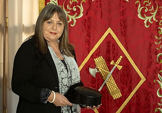 Rosario Guerrero Blanco, primera matrona de la Comandancia de la Guardia Civil de Granada.