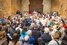 Las imágenes del acto por la Capitalidad Cultural 2031 en la Puerta de la Justicia