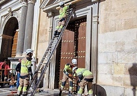 Experimento en la Real Chancillería para proteger el patrimonio de Granada ante emergencias