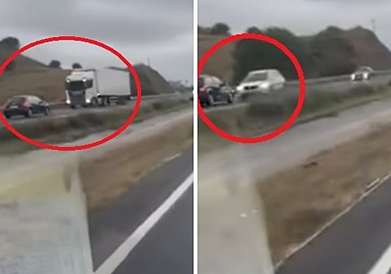 Choque frontal entre dos vehículos en la AP-7.