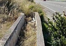 La acequia de las Viñas de El Padul.