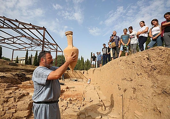 Teatralización en el yacimiento del alfar romano de Cartuja.
