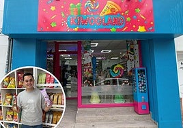 Fachada de Kiwooland, una nueva tienda de chucherías ubicada en Peligros.