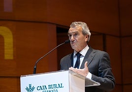 El presidente de Caja Rural de Granada, Antonio León.