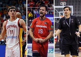 Costa, Cárdenas y Arturo Ruiz, con la selección.
