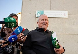 Rodrigo Sánchez a su salida de la Ciudad de la Justicia.