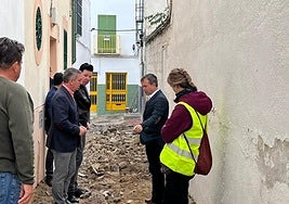 Visita a las obras que han comenzado en la calle Telégrafos.