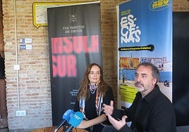 Adriana Cuadrado y Javier Morales, durante la presentación de las jornadas.