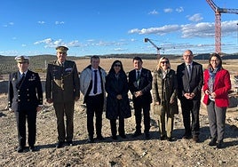 Visita de Margarita Robles y otras autoridades a las obras.