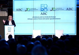 La viceconsejera de Agricultura, Consolación Vera, en eL foro de ABC