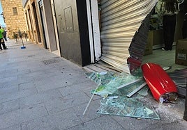 Resultado del robo, esta madrugada.