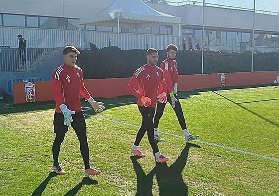 Iker García, Luca Zidane y Ander Astralaga.
