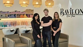 Equipo de Bavilon: el CEO Iván Herrera Salas, Lidia y María José empleadas