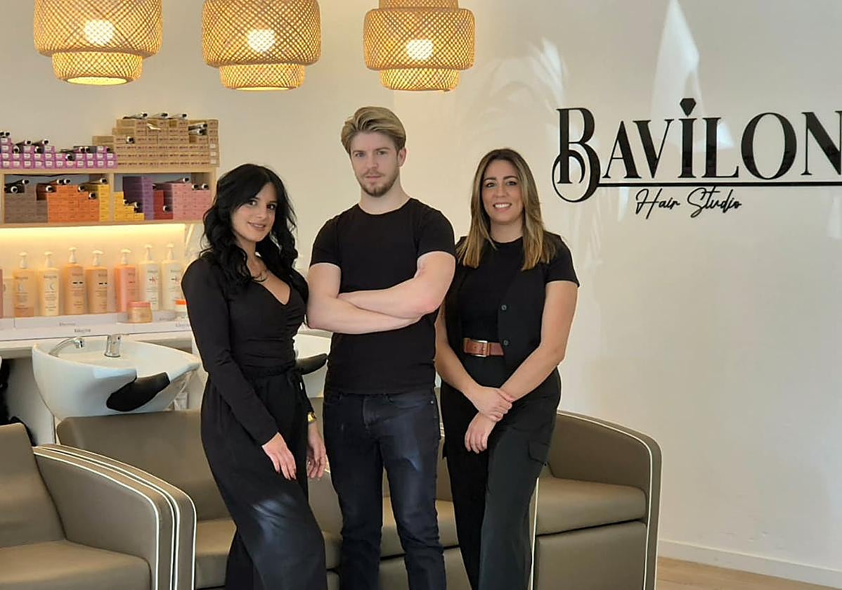 Equipo de Bavilon: el CEO Iván Herrera Salas, Lidia y María José empleadas